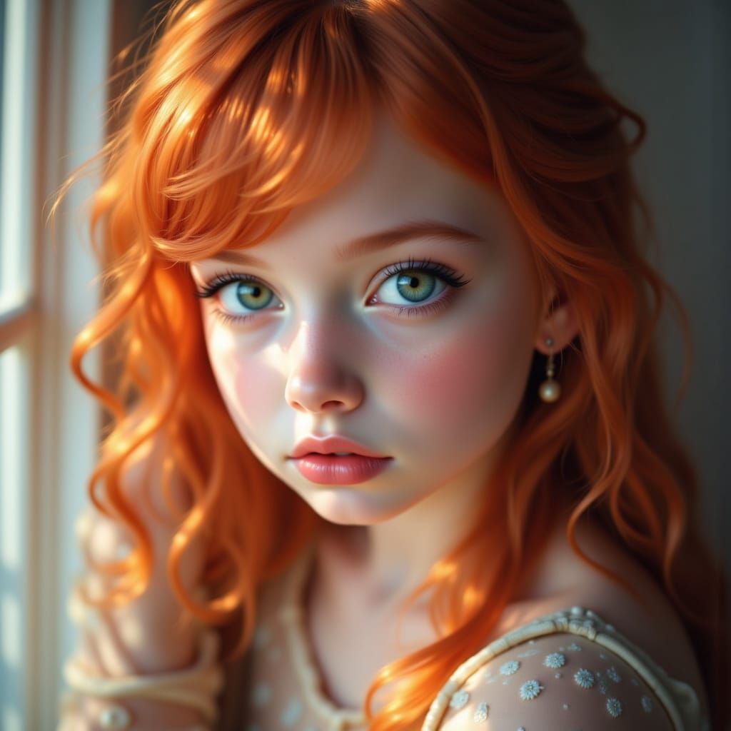 Hyper Realistic Portrait of a Girl with Ethereal Lighting