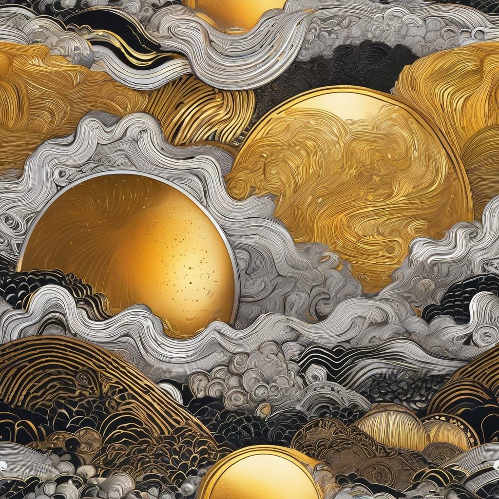 Tin, silver and gold