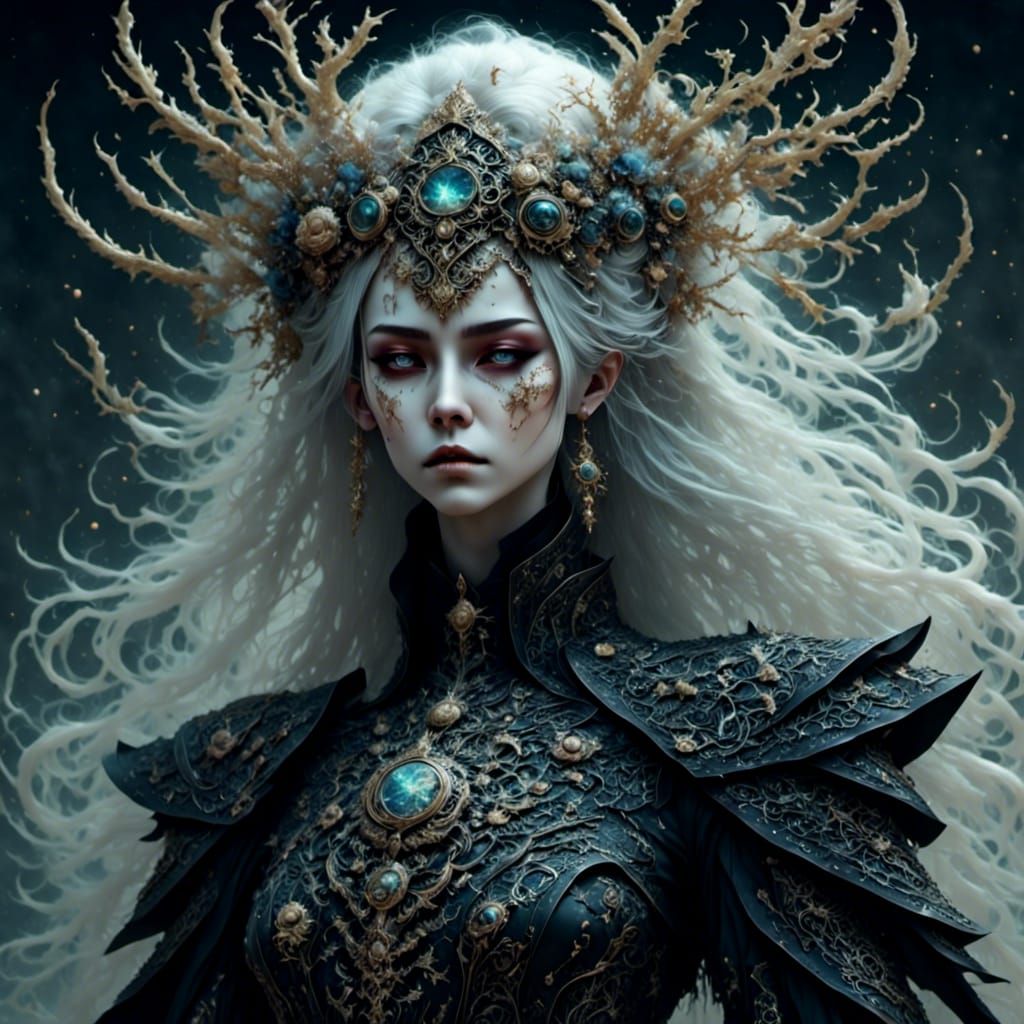 Gothic Celestial Scene with Resplendent Hues