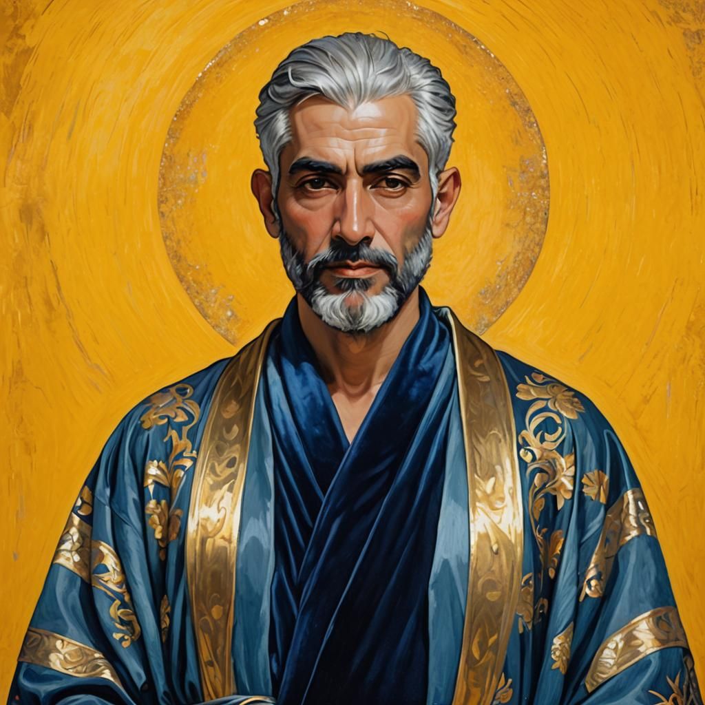 Neo-Impressionist Portrait in Divine Light