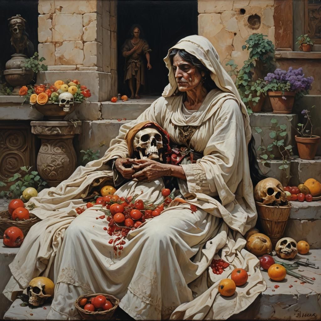 Love and Death Oil Painting