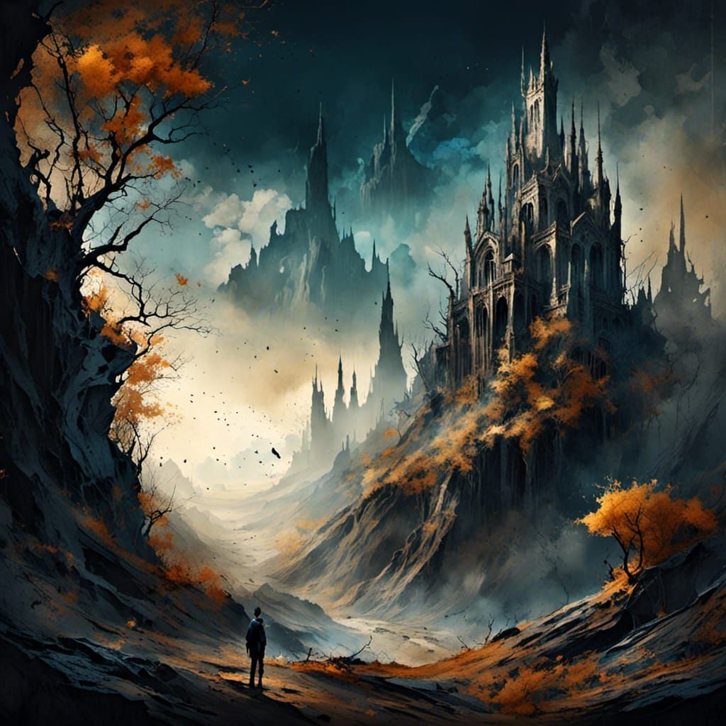 Detailed Matte Painting in Deep Color