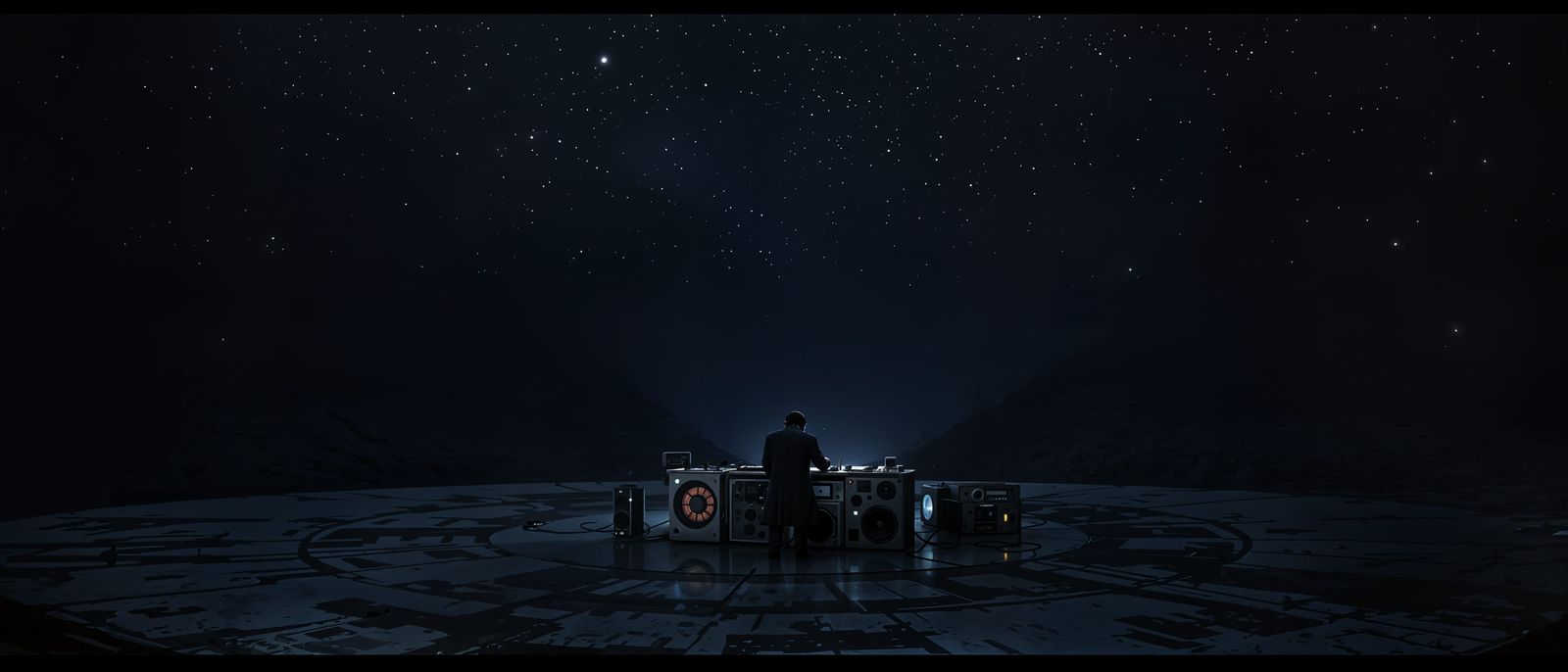 DJ of Cosmic Frequencies in a Radio Telescope