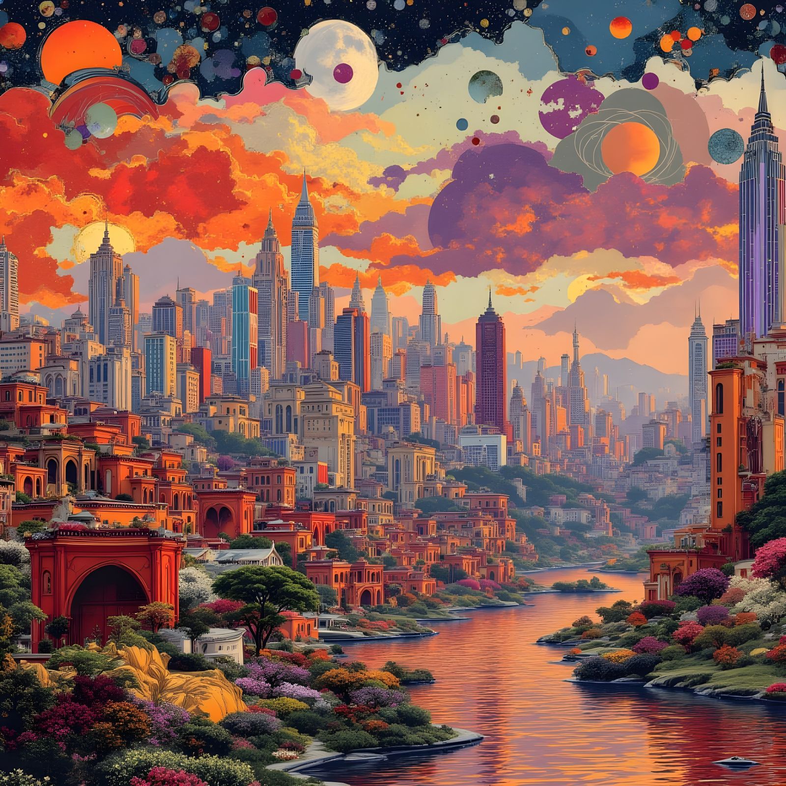 Rose Gold River City