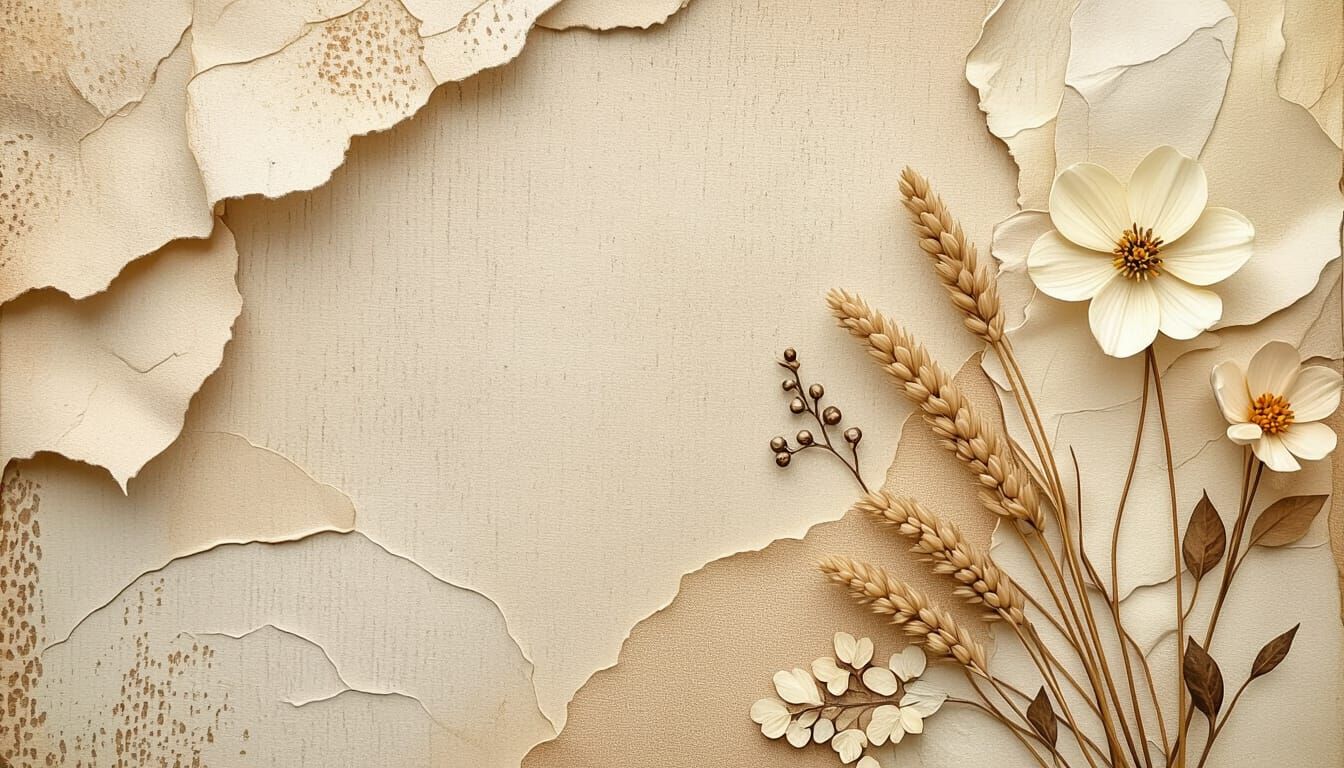 Beige Scrapbook Paper with Organic Texture