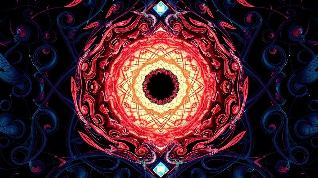 Surreal Fantasy Mirror Portrait in MC Escher Style