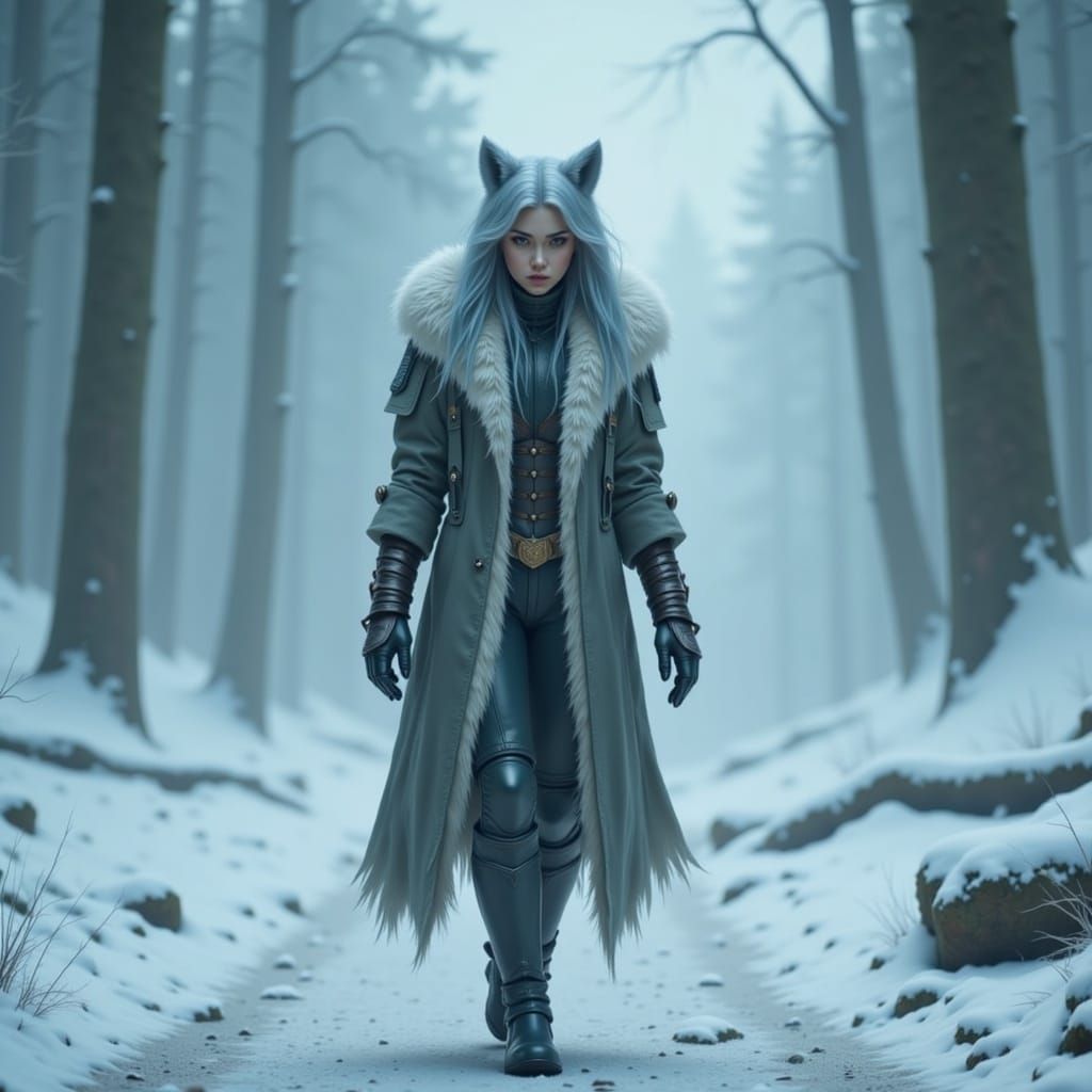 Freya the Wolverine - In the Siberian Taiga, where vast, sno...