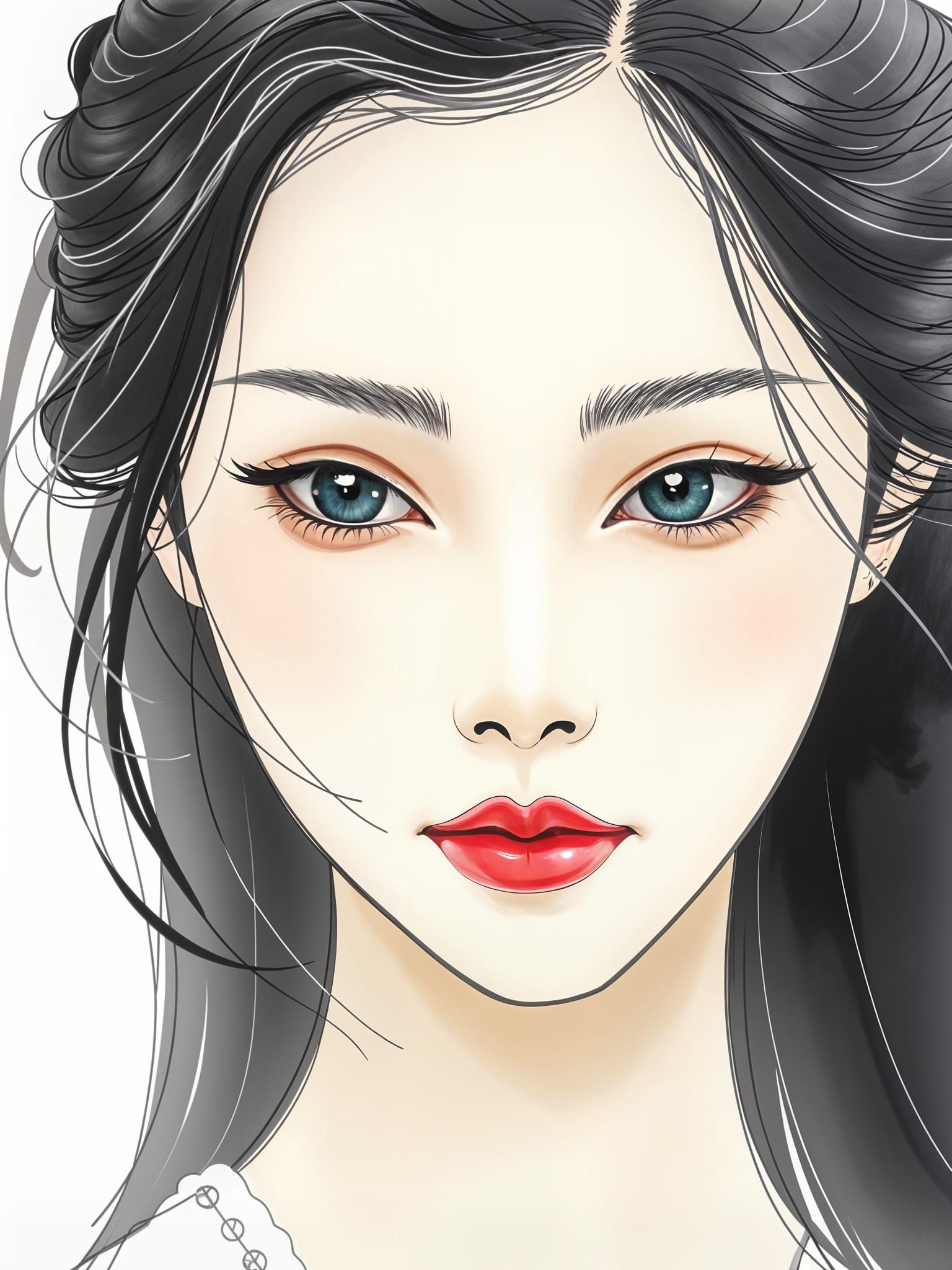 Asian Woman with Disconnected Limbs