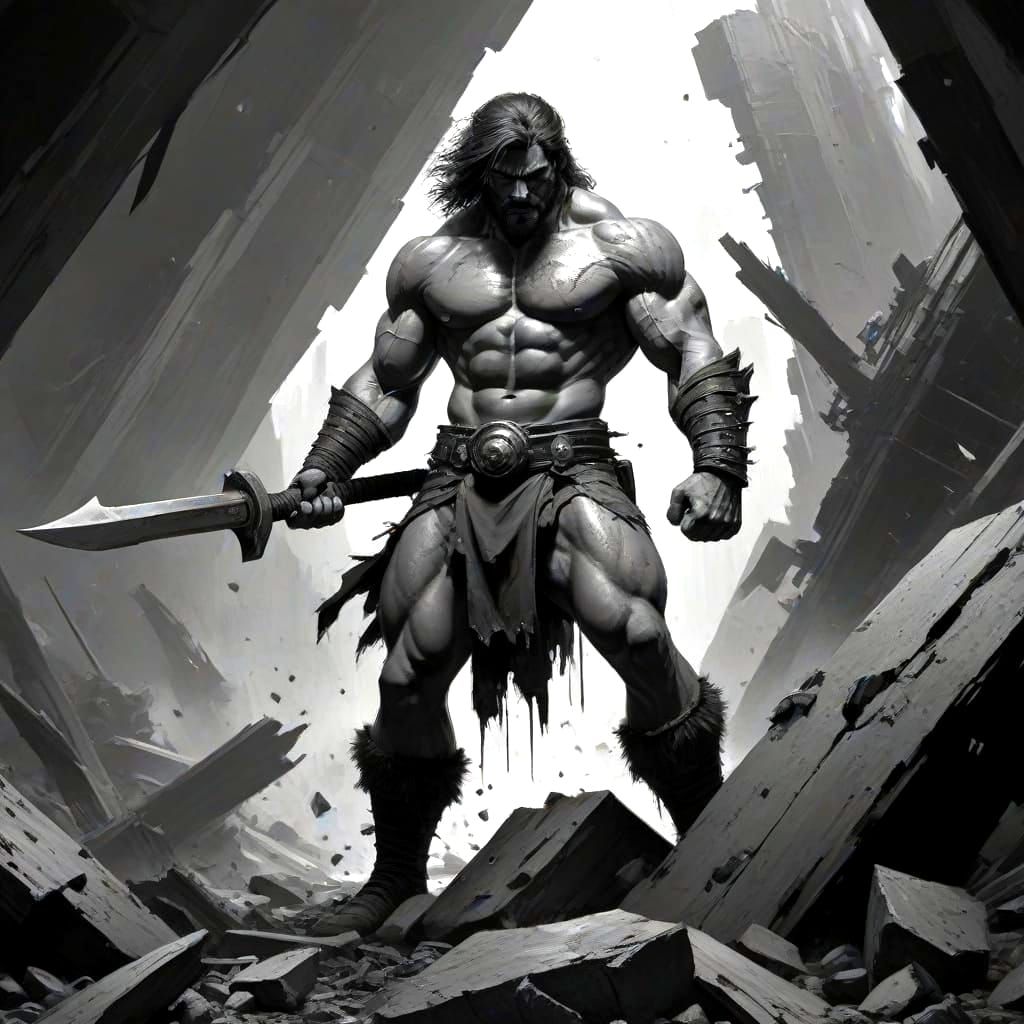 Cybarian Pulp Magazine Cover Art in Detailed Pencil Drawing ...