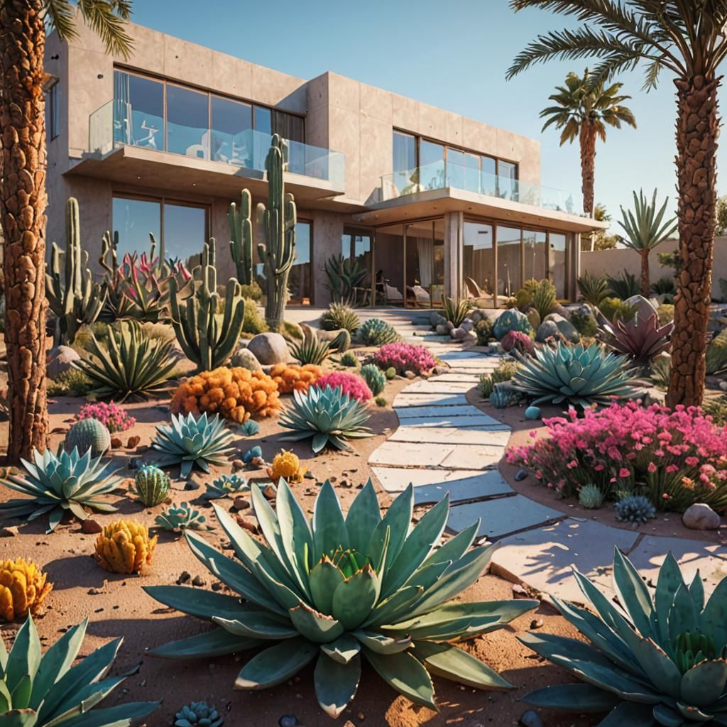 Modern desert city villa