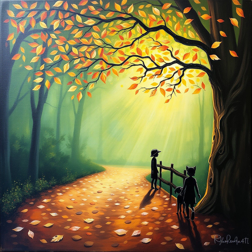 Autumn Path Beckons: Crackling Leaves Underfoot