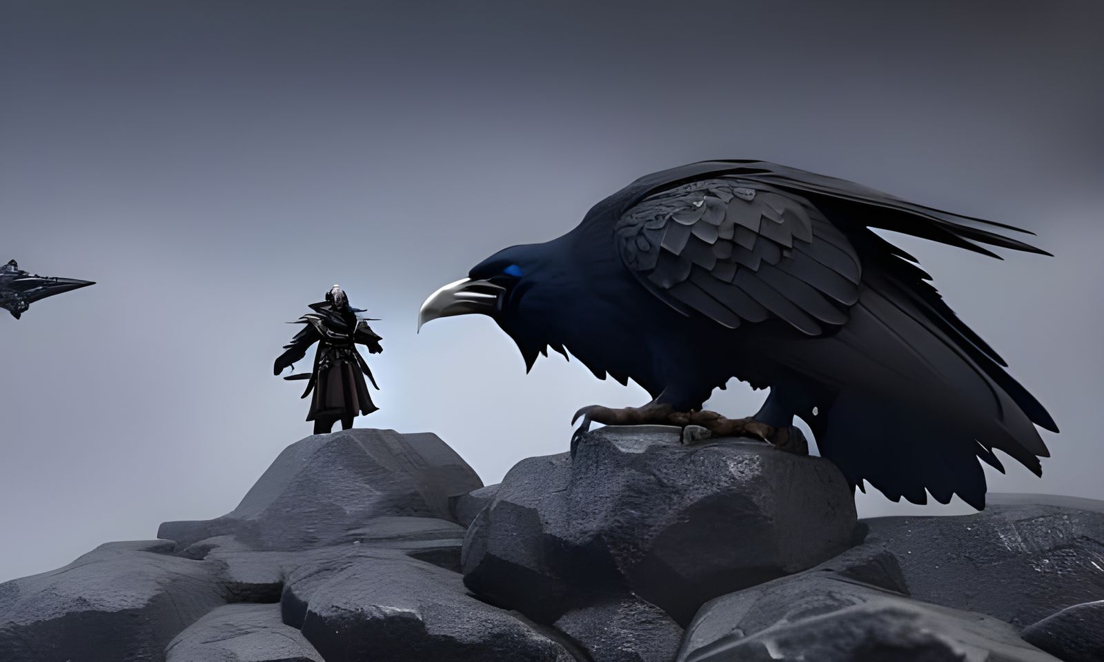 Odin Confronts Thor: Dark Fantasy Masterpiece