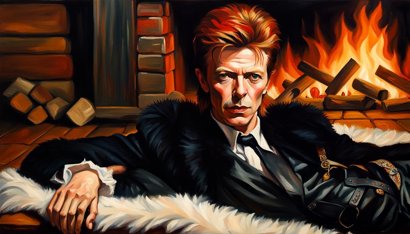 David Bowie Inspired Portrait in Renaissance Style