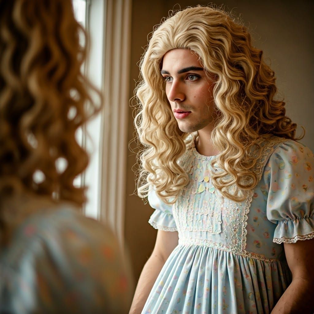 Ethereal Easter Enigma in Delicate Pastel Dress