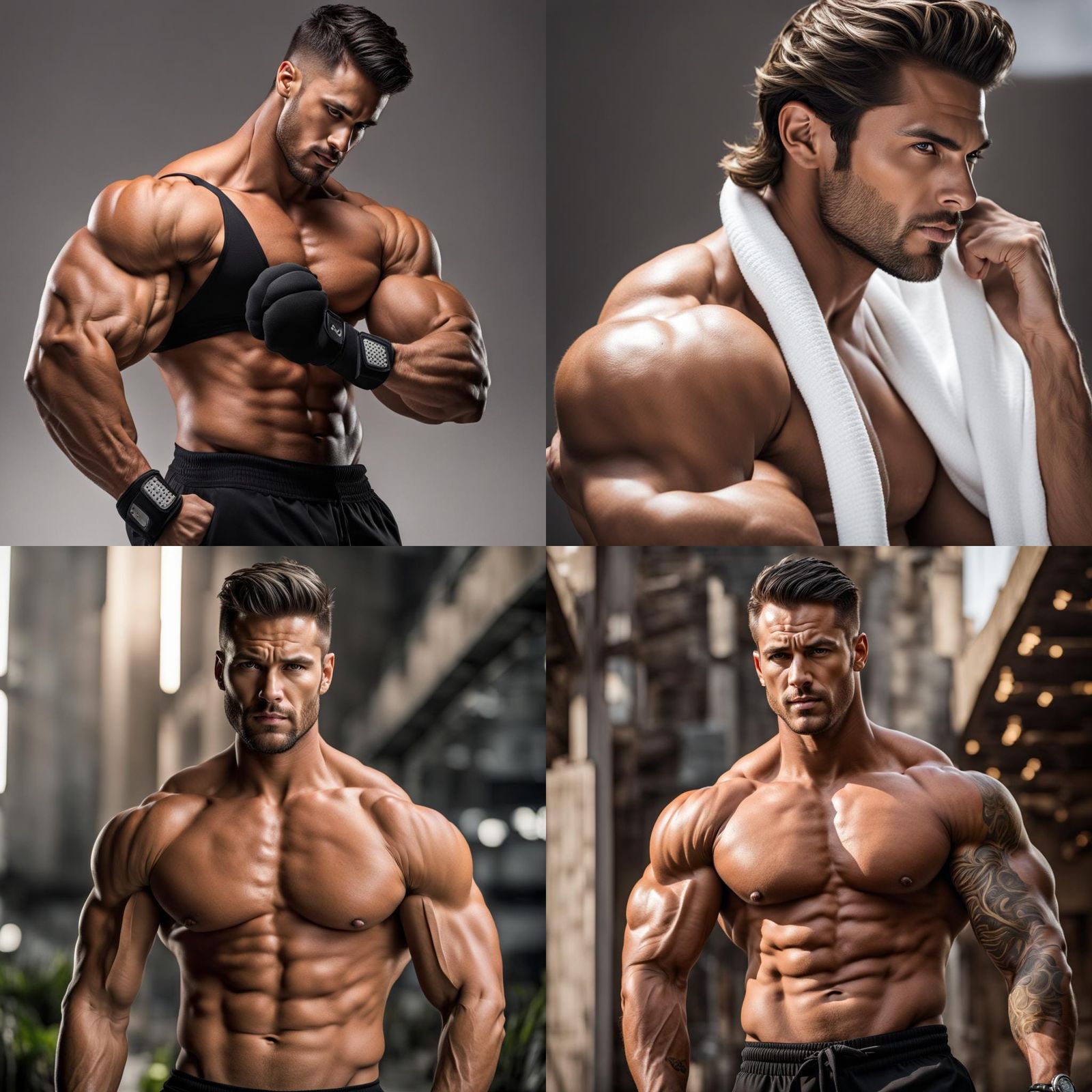 Classical Nude: Muscular Man with Handsome Features