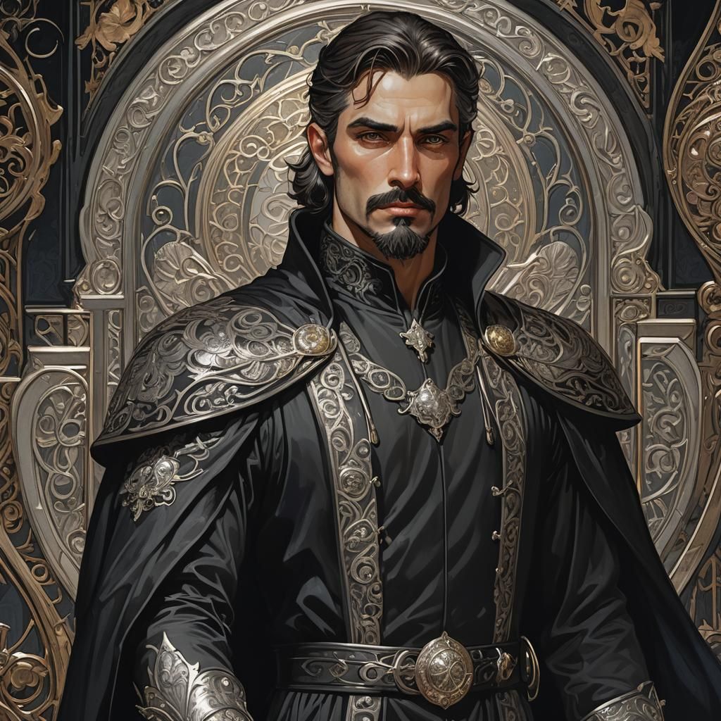 Enchanted Boutique: Sylas in Art Nouveau Dark Fantasy