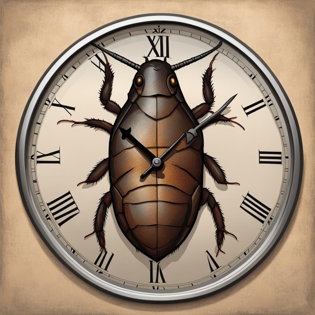 A clock-roach
