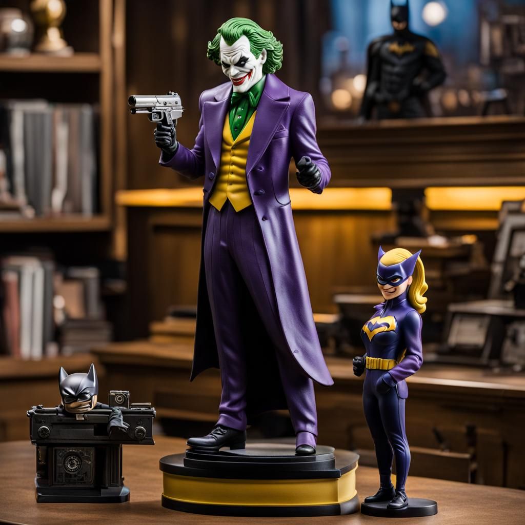 Joker Triumphs Over Batgirl: Bobblehead Showdown