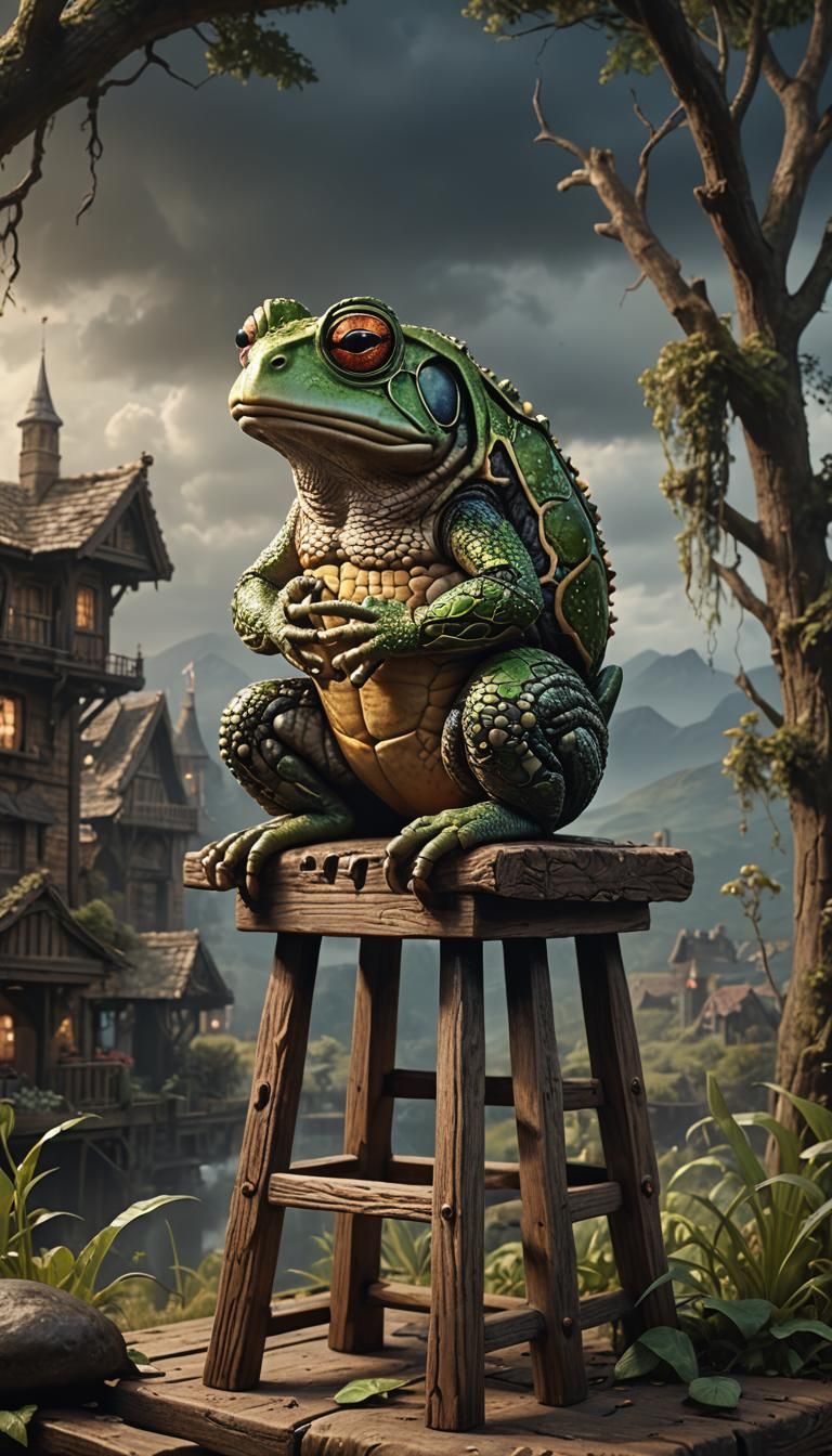Toad on a Stool: Cinematic Digital Painting