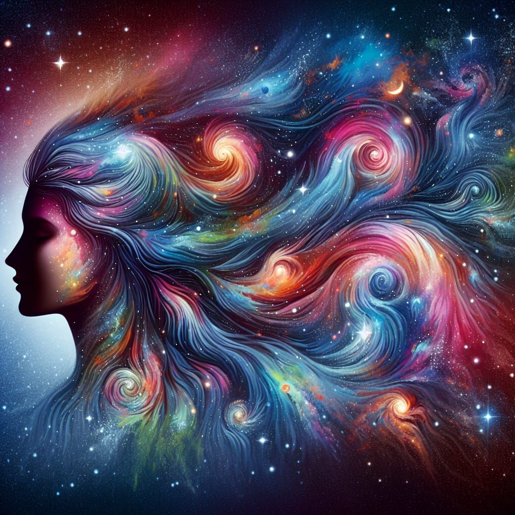 Goddess Hair Reveals Vibrant Swirling Galaxies