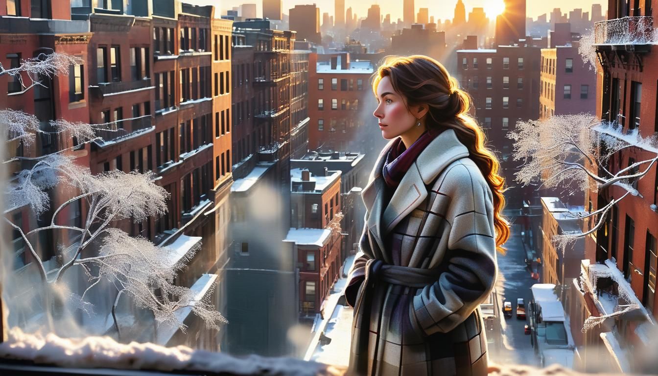 Woman's California Dream in Blended Media