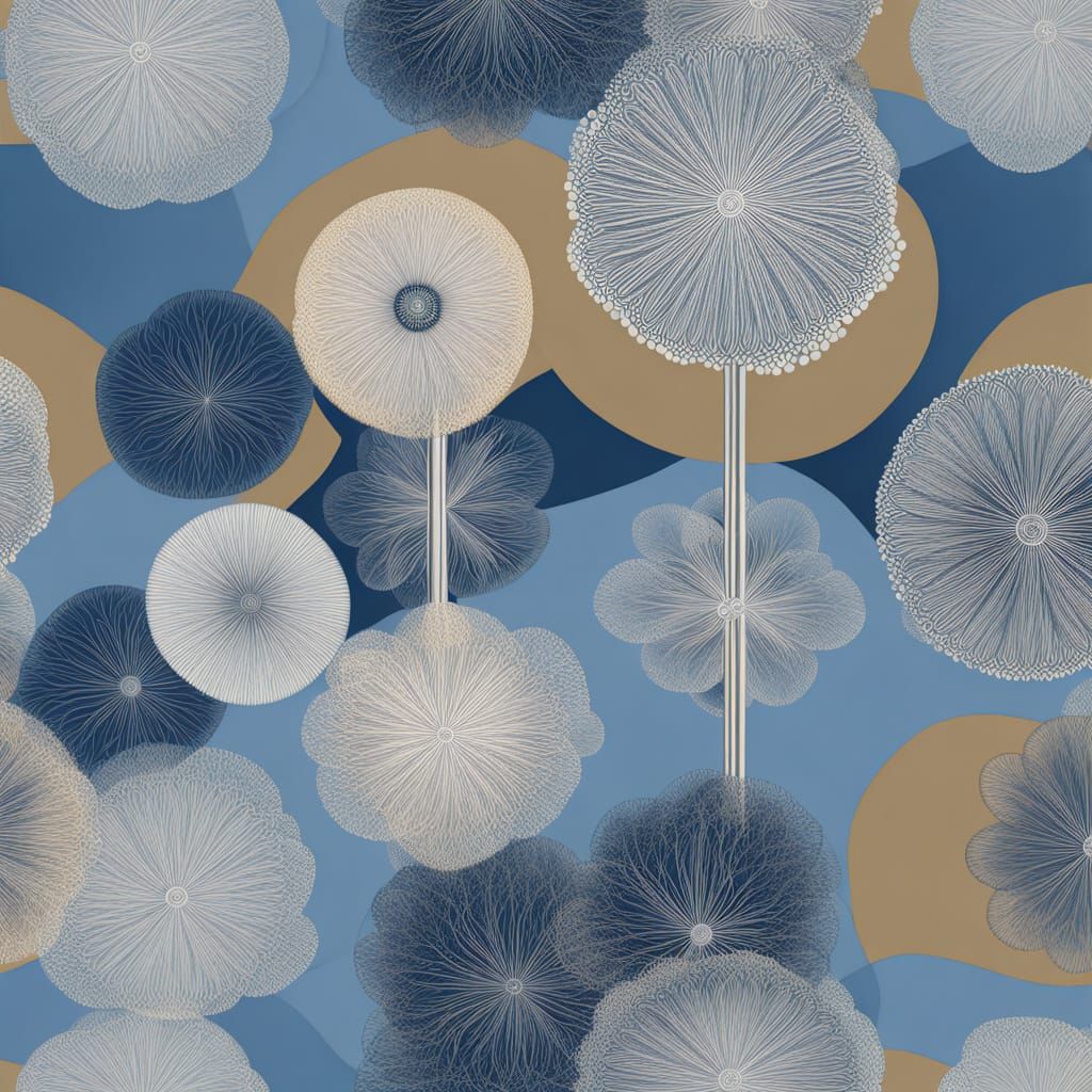 Surreal Dreamscapes in Liquid Opal: Klimt-Inspired Whimsy