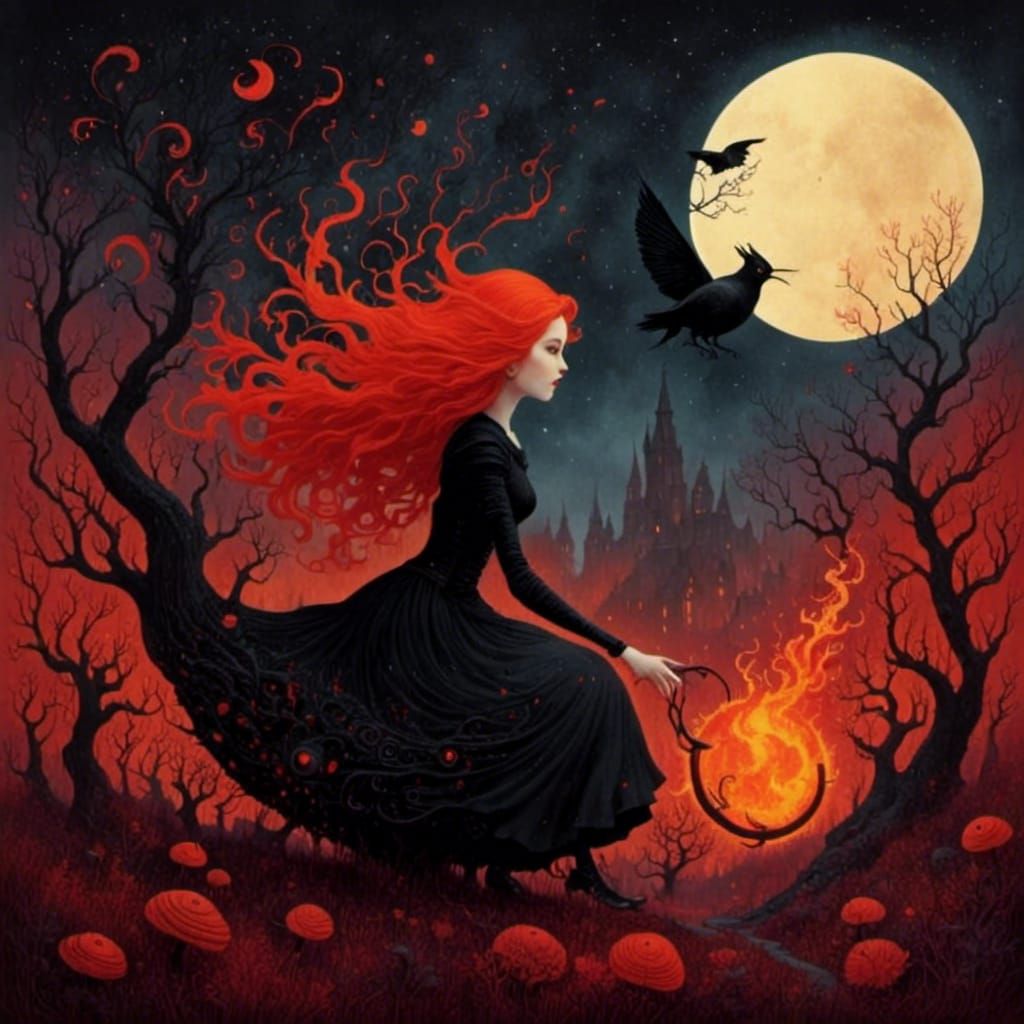 Evocative Scene of Folklore and Mystery