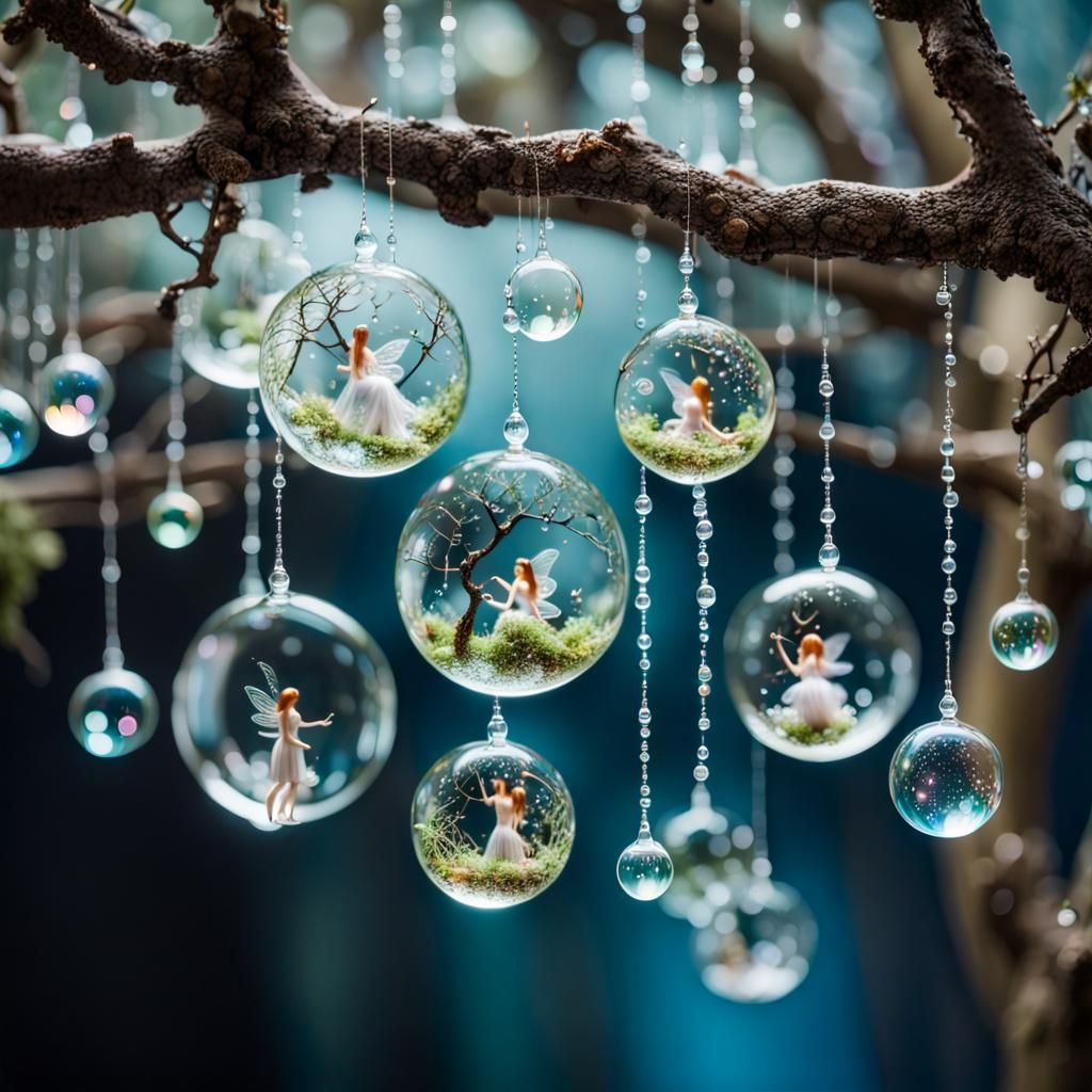 Ethereal Glass Bubbles: Miniature Fairy Worlds