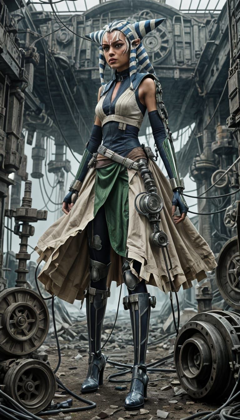 Monster Ahsoka as Frankenstein in Horror Style