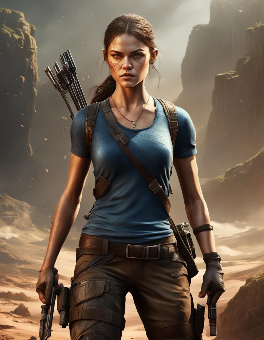 Lara Croft Concept Art in Unreal Engine 5