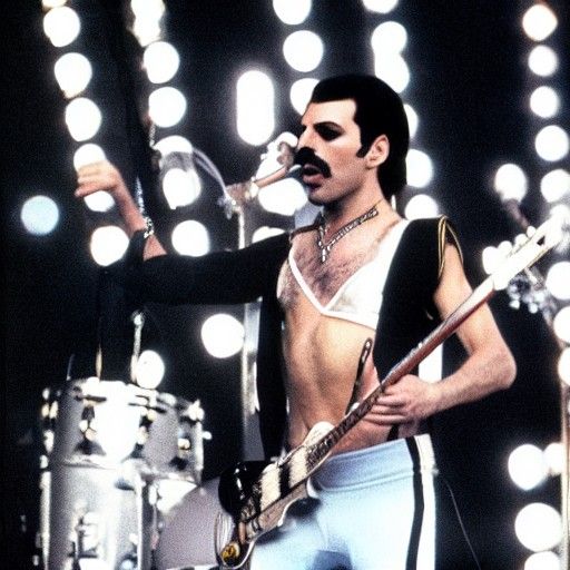 Iconic Freddie Mercury Portrait