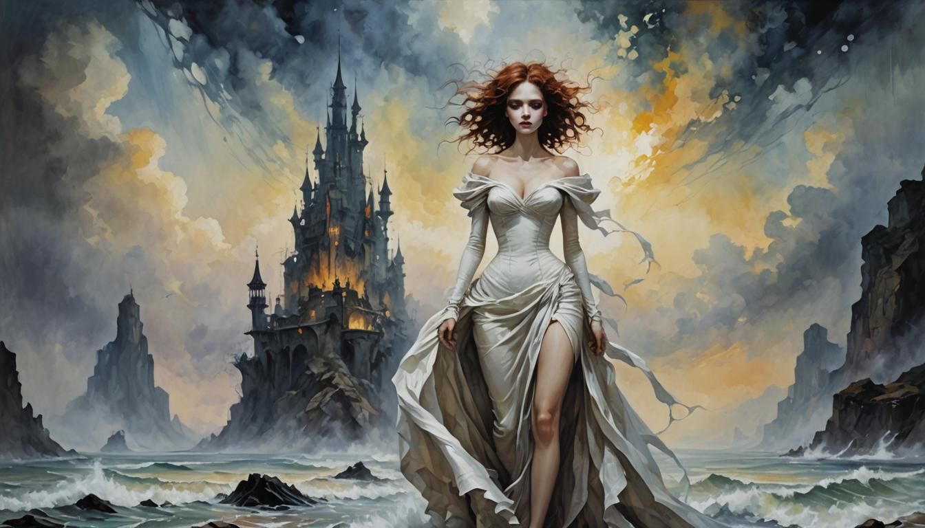 Epic Dark Fantasy Masterpiece in Gothic Style