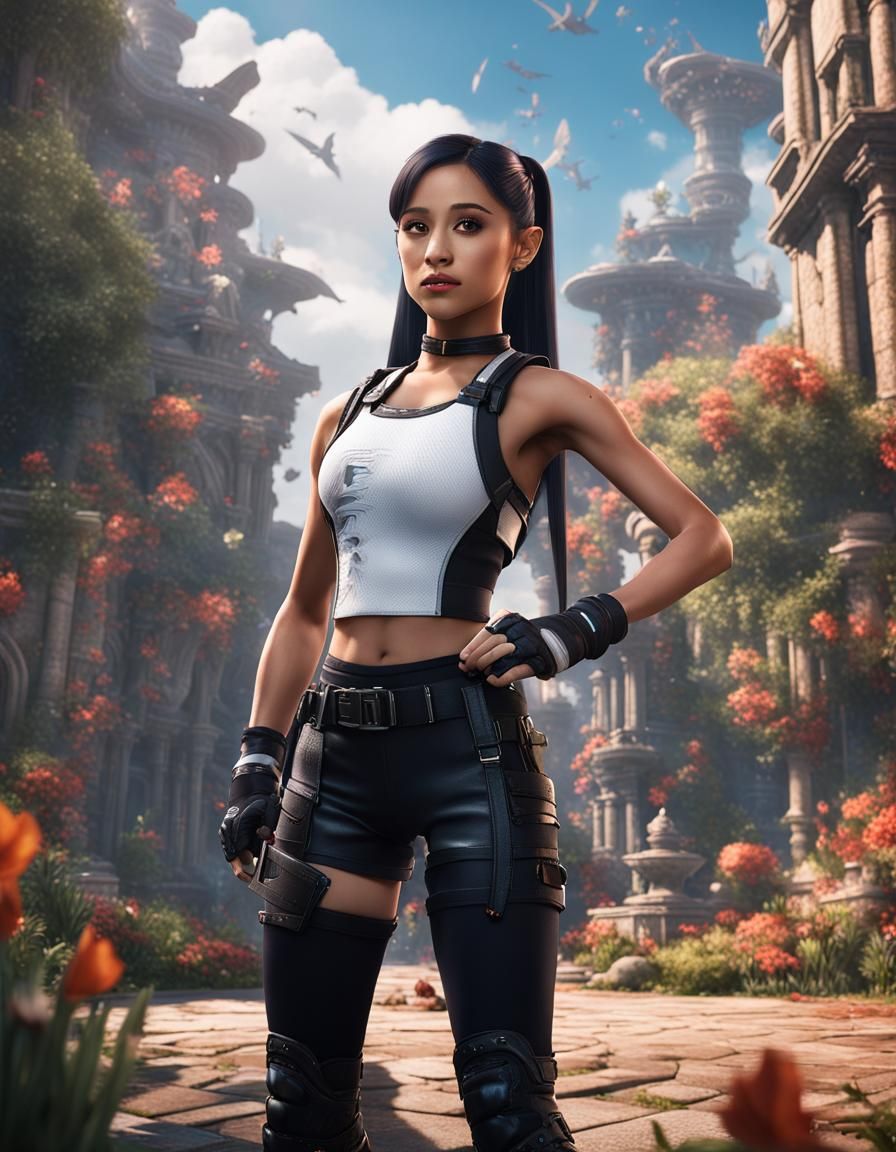 Ariana Grande as Tifa Lockhart: Cinematic Art