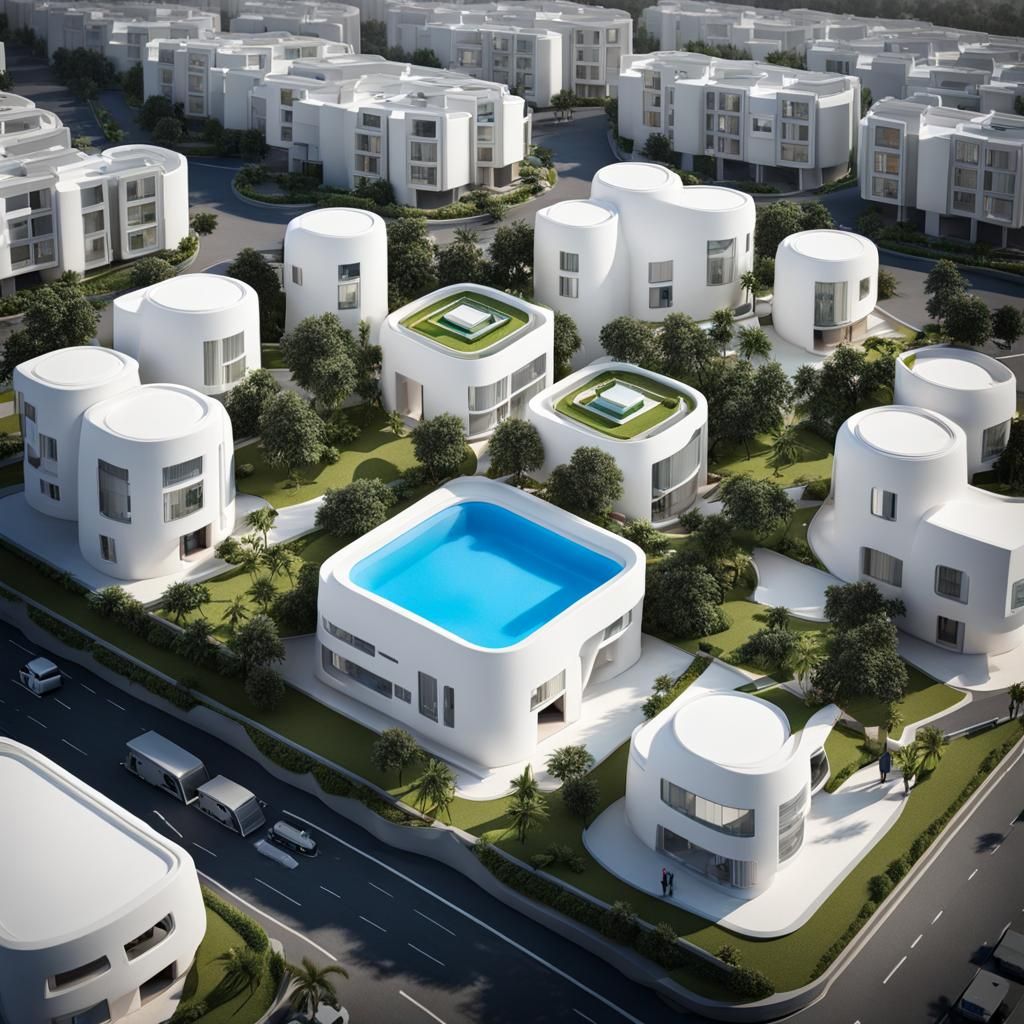 Modern Indian 3D Printed Public Housing Photograph