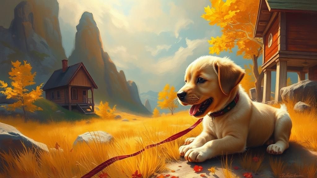 Ethereal Landscape in Oil Painting Style