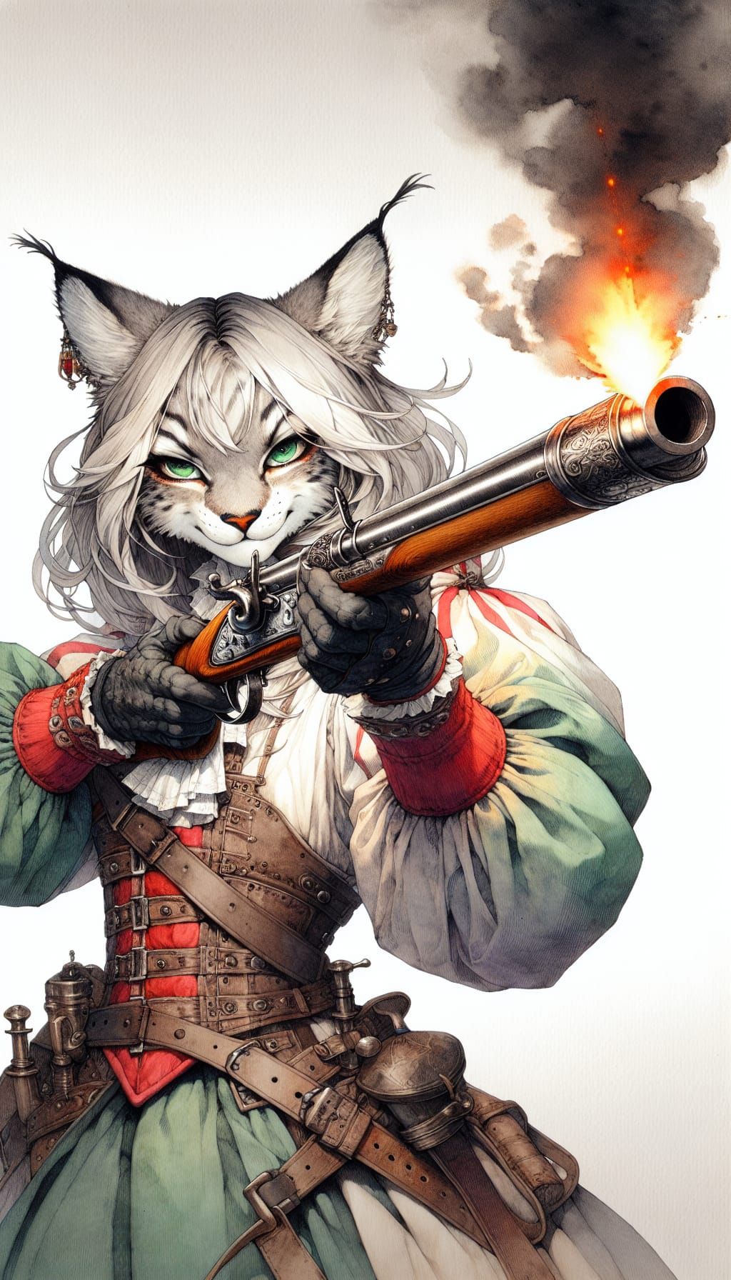 Manga Lynx Conquistador Ignites Flintlock in Anime Watercolo...