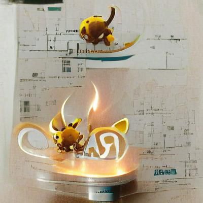 Dynamic Raichu Illustration
