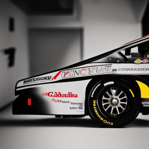 Race Car in Professional Photography Style