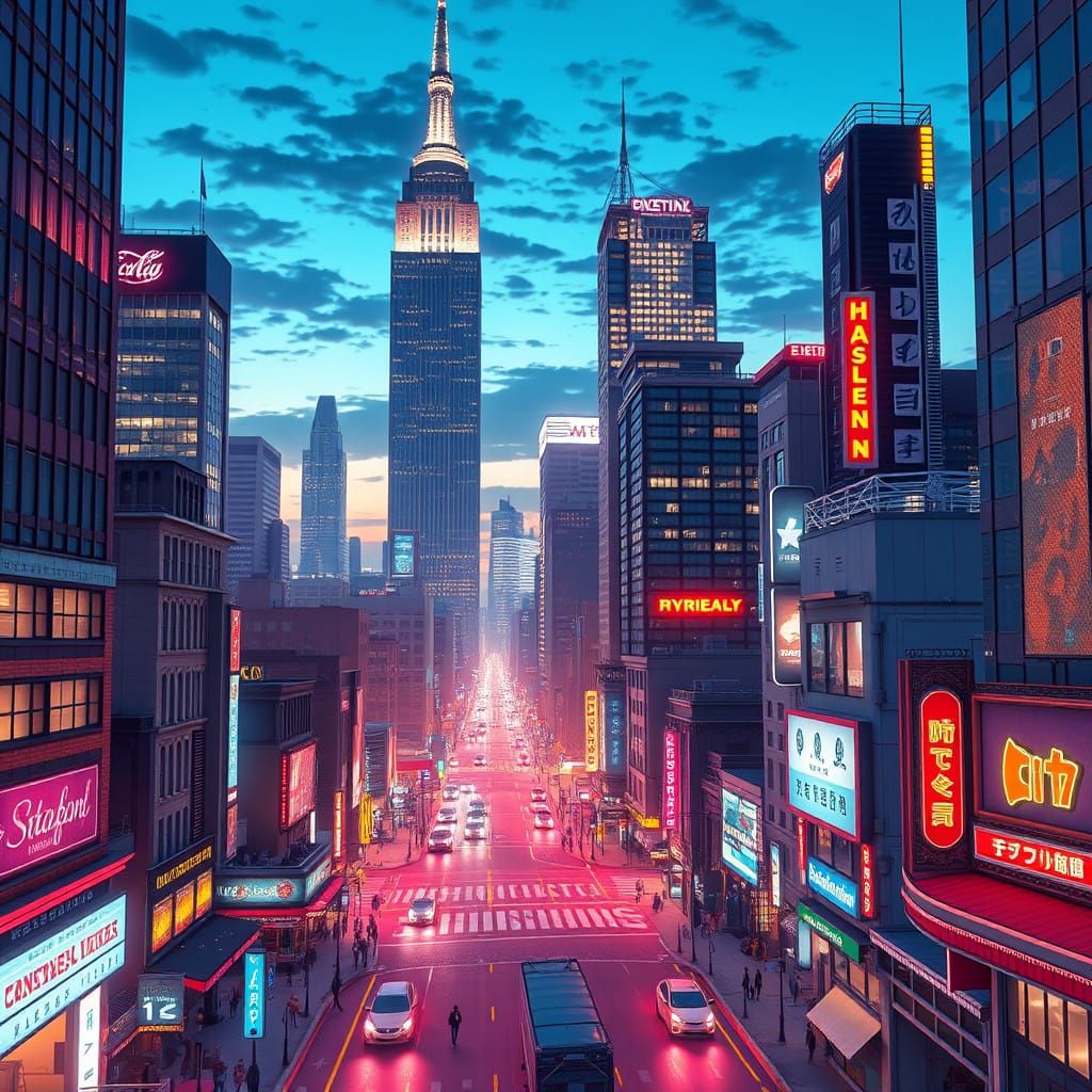 Epic Philadelphia Cityscape Unfolds at Dusk