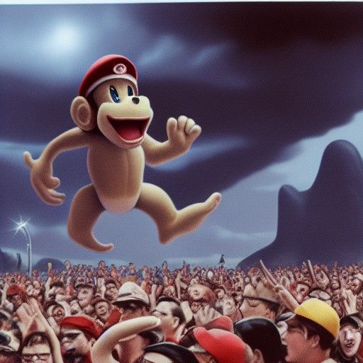 Diddy Kong Concert: Matte Painting