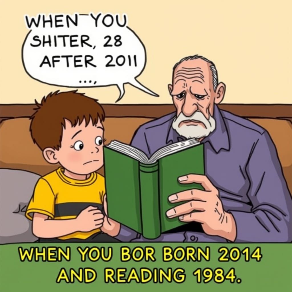 Humorous Comic Strip in Gary Larson Style