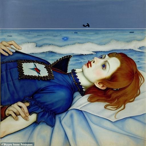 Vampires Light Their Hearts: Evocative Symbolist Portrait