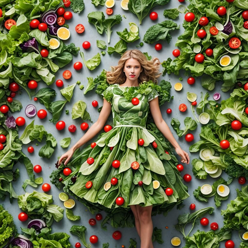 Professional Salad Photography with Bokeh