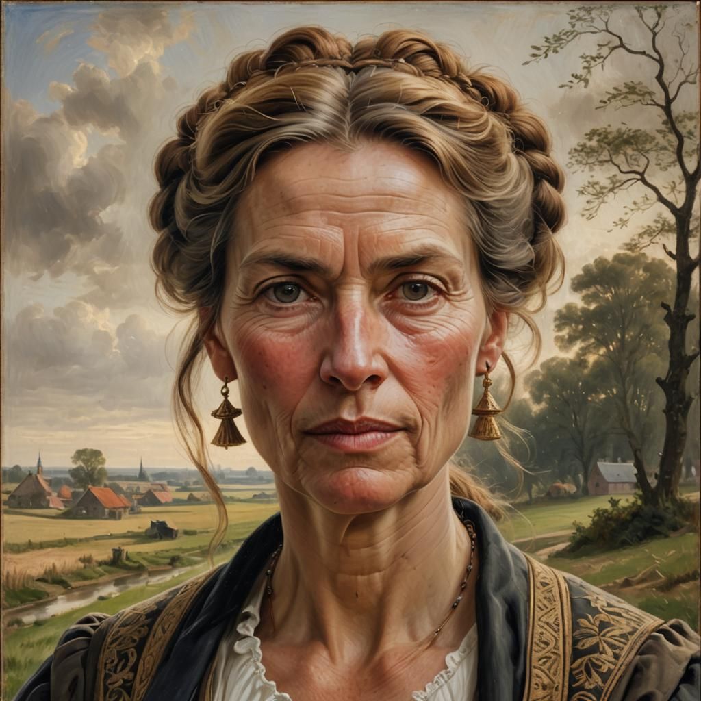 Dutch Golden Age Portrait of Lijntje Akershoek