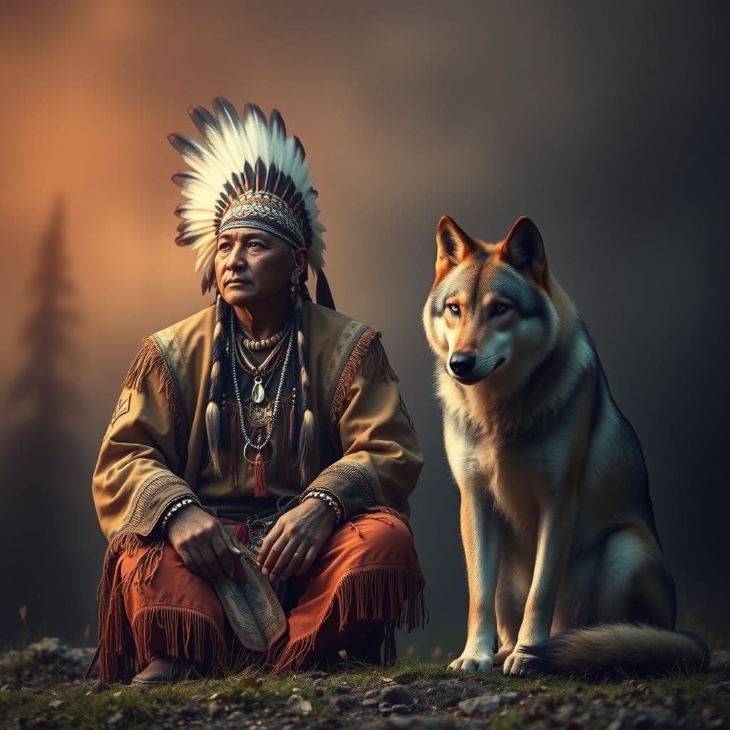 Serenity Amidst Nature in Traditional Indian Attire