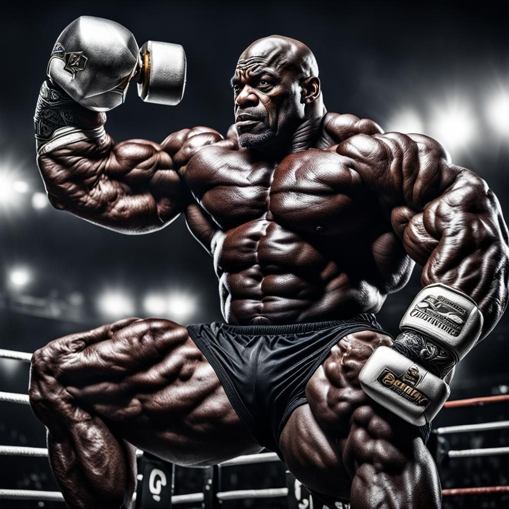 Hyperrealistic Portrait of Ronnie Coleman in HDR