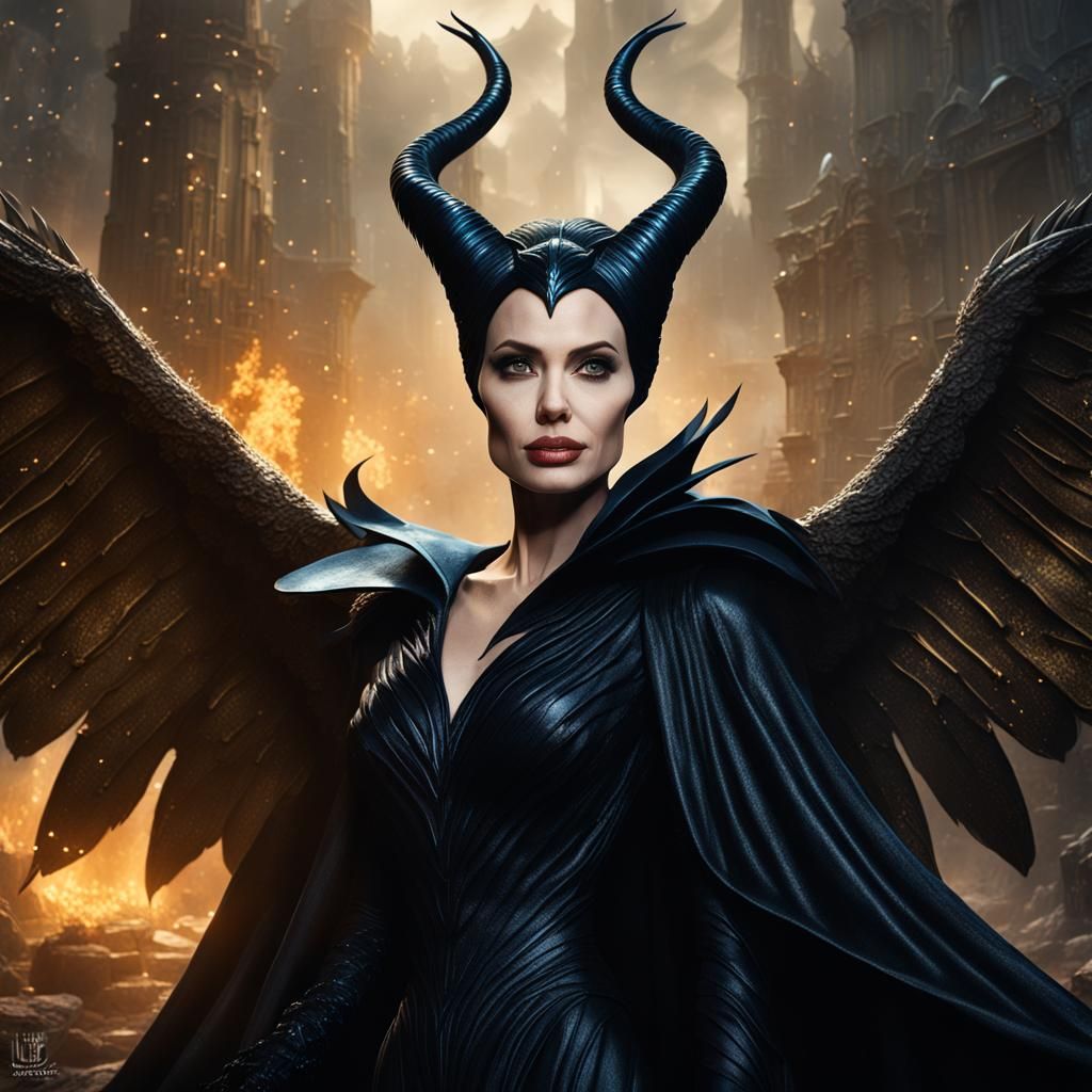 Angelina Jolie as Maleficent: Fantasy Concept Art