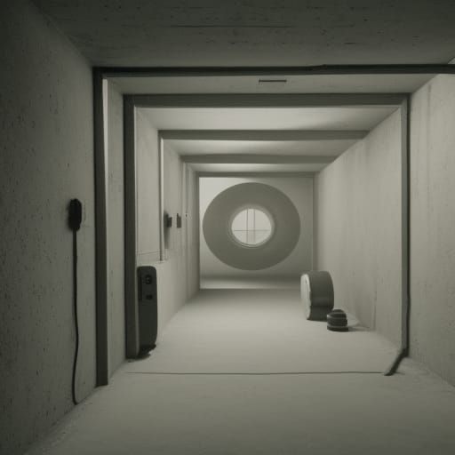 Liminal Tunnels: A Dreamlike Matte Painting