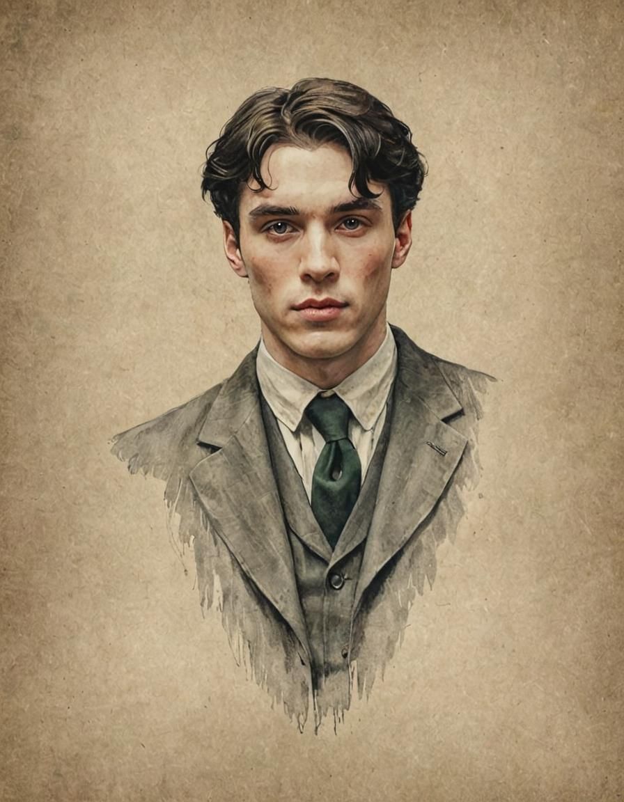 Portrait of Older Tom Riddle as Drawing