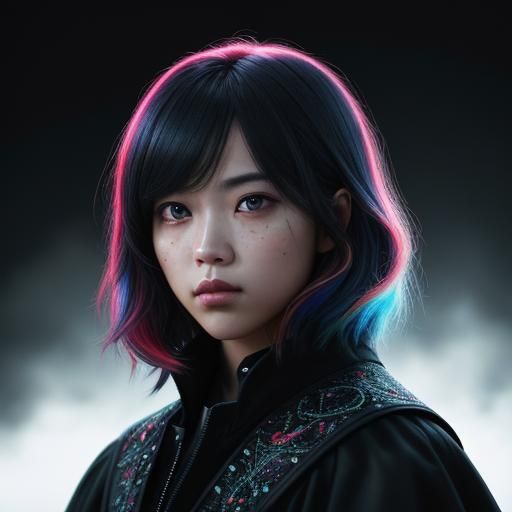 Hyperrealistic Road to Hell with Beautiful Faces